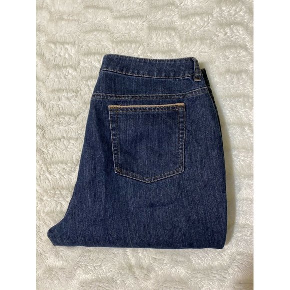 Jones New York womens Blue jeans stretch size 14 ( 34x32 ) - Picture 2 of 12